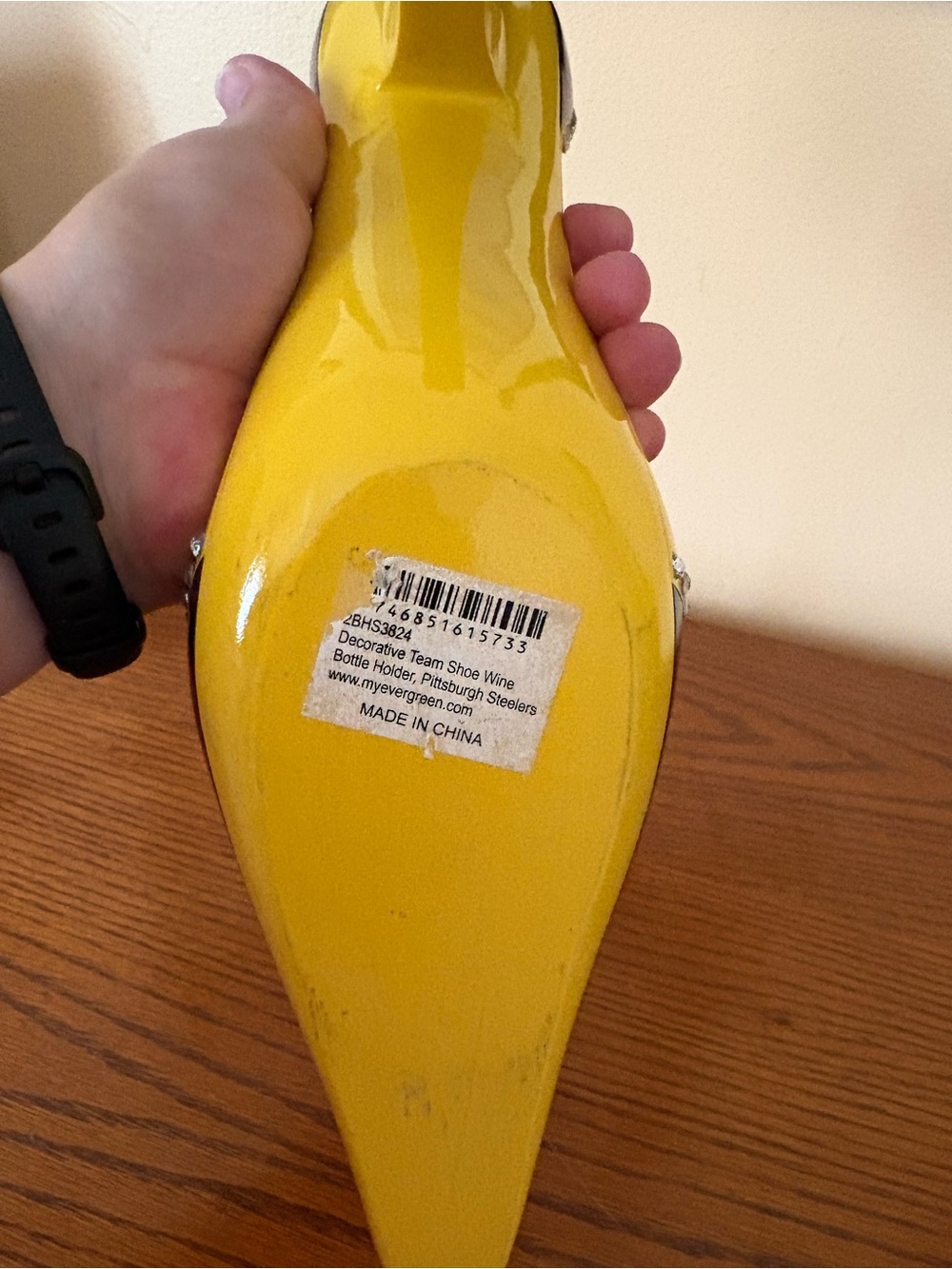 Pittsburgh Steelers Black and Yellow Wine Bottle holder - Picture 6 of 6
